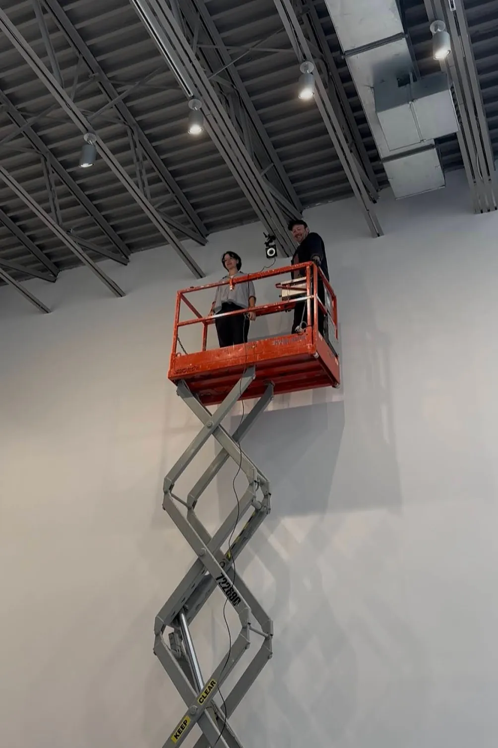 OptiTrack motion capture system in the space