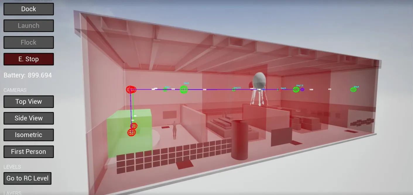 Show control interface for autonomous flight