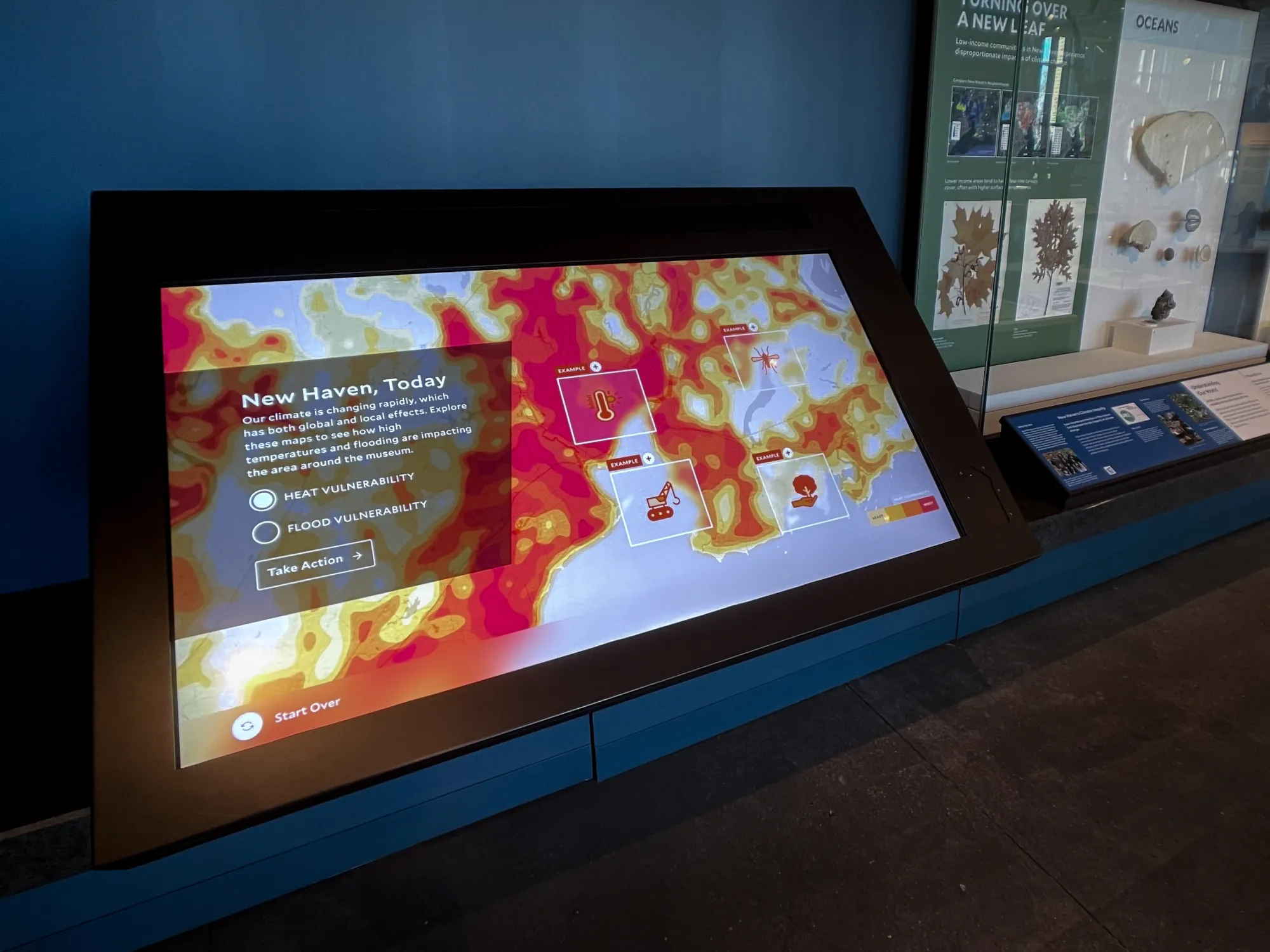 Climate action kiosk hero screen